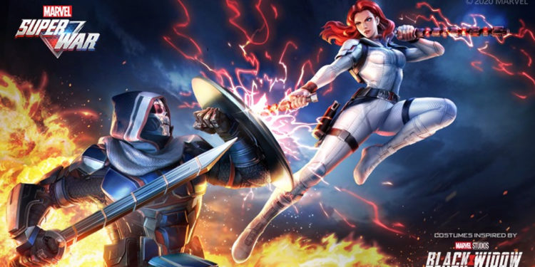 MARVEL Super War Mengungkapkan Kustom Kolaborasi dengan Film Black Widow Marvel