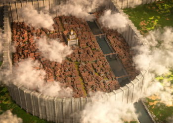 Menginformasikan kalau seorang modder berhasil buat replika 1:1 dari kota Shiganshina di Minecraft