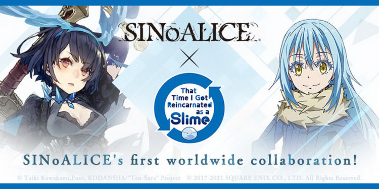 Menginformasikan kalau mobile RPG SINoALICE akan menghadirkan kolaborasi baru dengan anime populer That Time I Got Reincarnated as a Slime