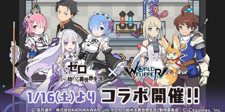 Game Mobile ‘World Flipper’ Umumkan Kolaborasi Seru dengan Anime Re:Zero