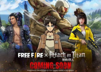 Menginformasikan kalau Free Fire memang akan mengadakan kolaborasi dengan anime populer Attack on Titan