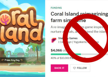 Sebuah halaman donasi palsu yang mengatasnamakan Coral Island di situs Indiegogo akhirnya berhasil terendus