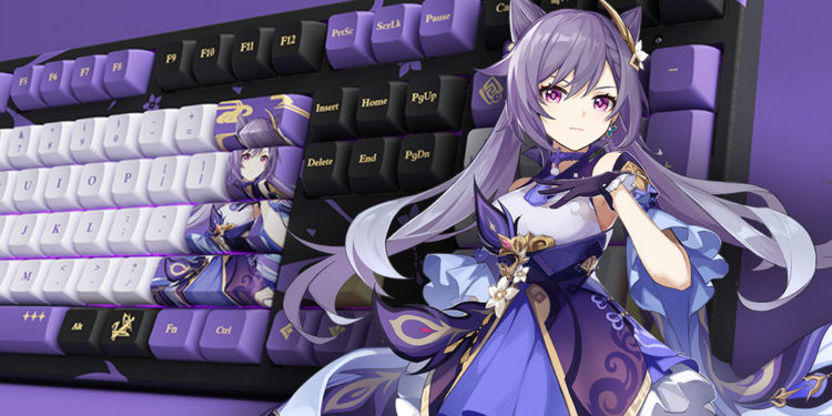 Official Store Mihoyo akan memasarkan keyboard mekanikal bertema Keqing dari Genshin Impact mulai awal bulan Juni 2021