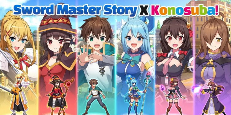 Mobile RPG SwordMaster Story resmi menghadirkan kolaborasi baru dengan anime isekai populer Konosuba