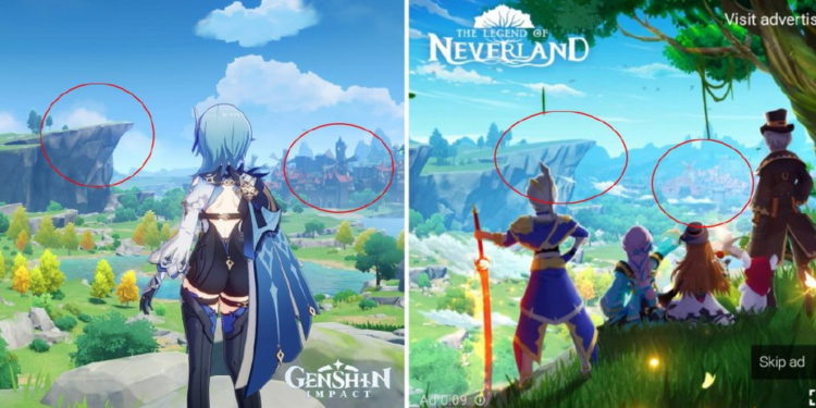 Game mobile terbaru The Legend of Neverland mulai disebut-sebut sebagai plagiat dari Genshin Impact