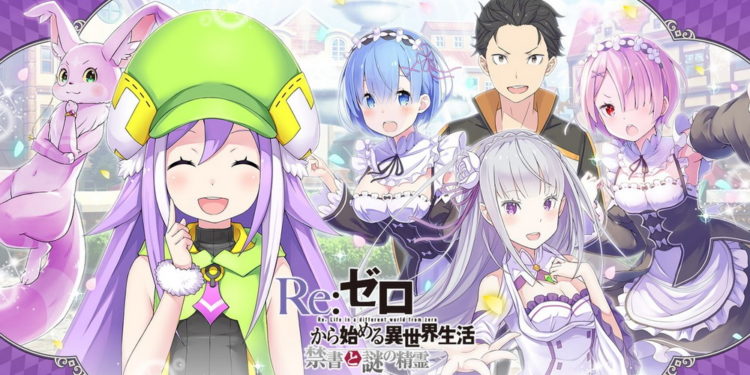 DMM Games akhirnya telah resmi merilis game baru Re:Zero - The Forbidden Book & Mysterious Spirit via browser
