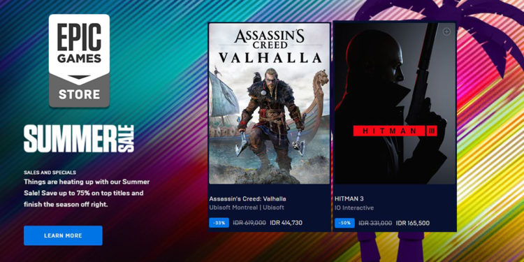 Epic Games Store juga adakan Summer Sale dengan berbagai diskon game menarik.