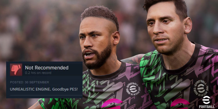 Baru aja dirilis, eFootball 2022 langsung mendapatkan kritik pedas dari para gamer.