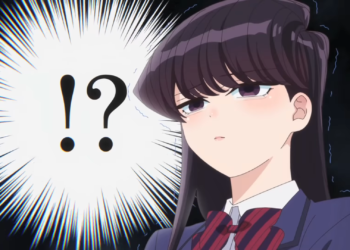 Ada banyak teks yang tidak terkena translate di anime Komi-san pada platform Netflix