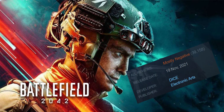 Dilihat melalui halaman Steam, Battlefield 2042 memiliki review Mostly Positive dengan lebih dari 30 ribu review negatif oleh para gamer PC.
