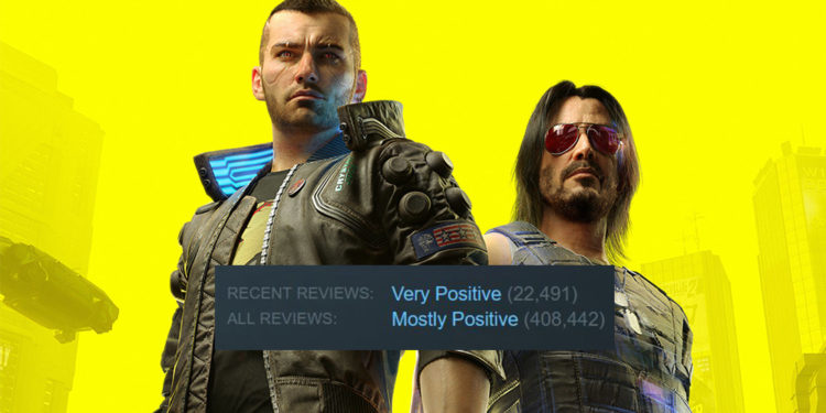 Review Cyberpunk 2077 kini sangat positif dari para gamer, terutama di Steam.