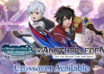 DanMachi Memoria Freese baru saja kedatangan kolaborasi spesial dengan Another Eden: The Cat Beyond Time and Space