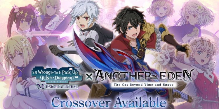 DanMachi Memoria Freese baru saja kedatangan kolaborasi spesial dengan Another Eden: The Cat Beyond Time and Space