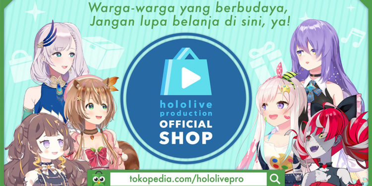 Corp membuka toko online resmi yang dikelola langsung oleh agensi dari hololive Production tepatnya melalui situs jual beli Tokopedia.