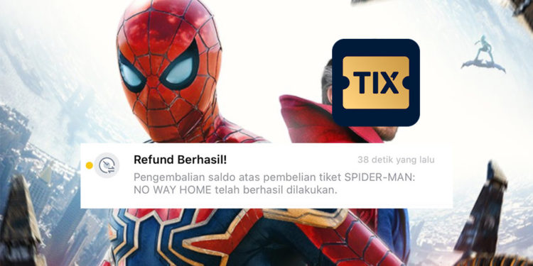 Antusiasme yang tinggi mengenai movie Spider-Man: No Way Home tersebut harus dicederai dengan kesalahan yang cukup fatal dari TIX ID.
