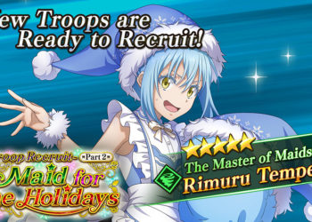 Mulai hari ini, Maid Rimuru sudah bisa kamu mainkan di Slime Isekai Memories jika beruntung bisa mendapatkannya melalui gacha.