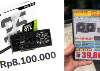 Kami sempat memantau harga RTX 3050 dipasaran dan menemukan kartu grafis tersebut dibanderol dengan harga yang lebih tinggi dari semestinya.
