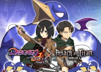 Kolaborasi antara Disagea RPG dengan Attack on Titan yang akan dimulai hari ini.