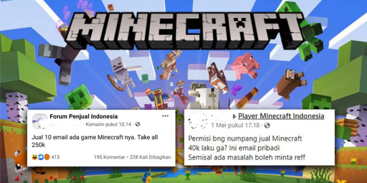 Dibeberapa forum di sosial media sudah mulai ada beberapa yang jual Minecraft dengan harga miring karena sempat mendapatkannya secara gratis.