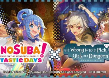 KonoSuba Fantastic Days Global Hadirkan Event Kolaborasi dengan Danmachi