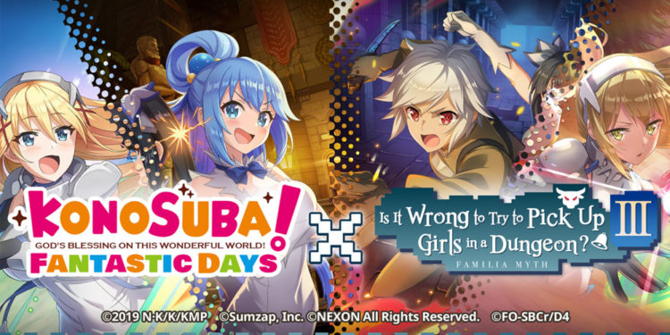 KonoSuba Fantastic Days Global Hadirkan Event Kolaborasi dengan Danmachi