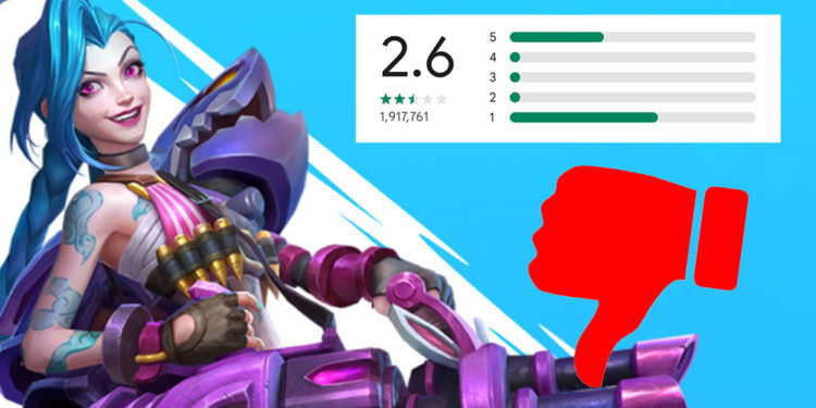 Tuntutan baru yang diajukan Riot ke Moonton berdampak ke rating League of Legends: Wild Rift yang turun drastis karena review bomb