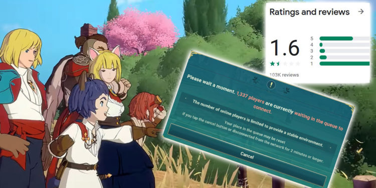 Rating Ni no Kuni: Cross Worlds di Google Play telah anjlok drastis ke angka 1.6 yang dikarenakan review bomb selama beberapa hari terakhir.