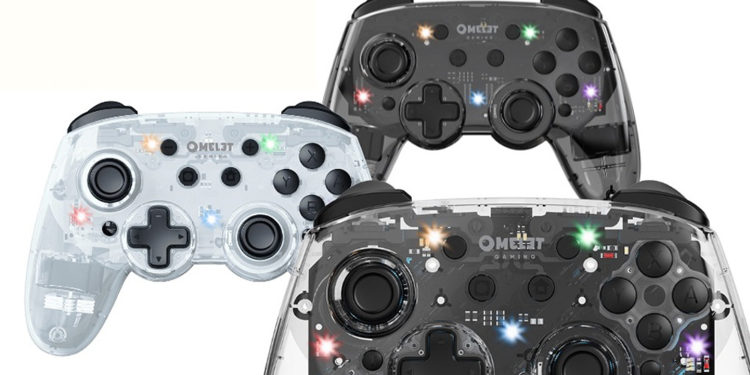 Omelet Gaming Pamer Kontroler Crystalline Pro Series dengan Desain Transparan Keren