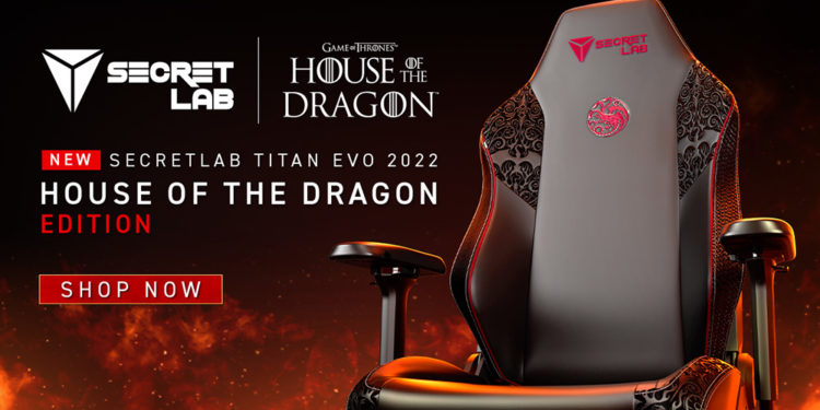 Secretlab telah mengumumkan TITAN Evo 2022 Edisi House of The Dragon yang adalah hasil kerjasamanya dengan Warner Bros.