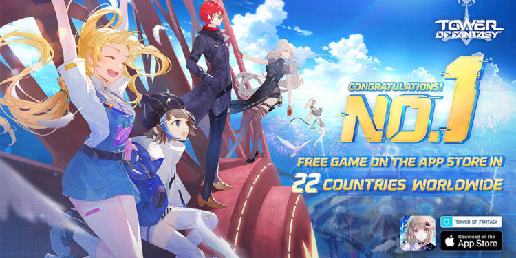 Tower of Fantasy versi global berhasil memuncaki posisi sebagai Top Free Games pada App Store di 22 negara sekaligus, termasuk di Indonesia.