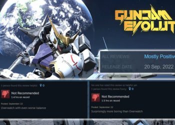 Sebagian gamer di Steam sepertinya kurang puas mengenai game online terbaru Gundam Evolution ala Overwatch yang terkesan boring.