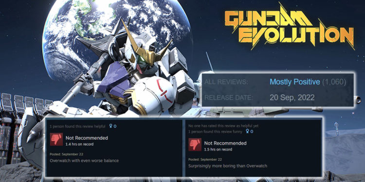 Sebagian gamer di Steam sepertinya kurang puas mengenai game online terbaru Gundam Evolution ala Overwatch yang terkesan boring.