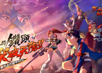 Publisher Wanda Cinema Games rencananya akan merilis game mobile RPG Gurren Lagann pada Oktober mendatang di Taiwan