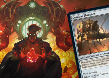 Preview lebih dekat dengan kartu Combat Thresher yang lumayan OP dari set Magic the Gathering: The Brother's War