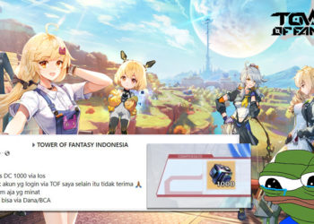 Para pemain di PC dan Android tak mendapatkan hadiah, banyak jasa login Tower of Fantasy di perangkat iOS hanya demi reward kompensasi.