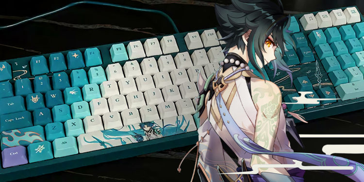 HoYoverse akan kembali menjual merchandise Genshin Impact berupa keyboard mekanikal yang kali ini membawa tema karakter Xiao