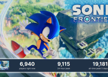 Sonic Frontiers menjadi game yang paling ramai dari seri sebelumnya di PC melalui Steam, yaitu puncaknya dengan manggaet 19,181 pemain.