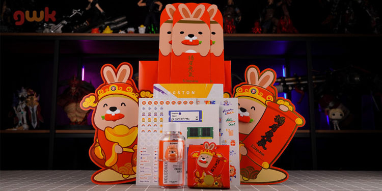 Kingston CNY 2023 Rabbit Year Media Kit berisikan berbagai barang bertemakan Imlek yang cukup menarik, menggemaskan, dan juga fungsional.