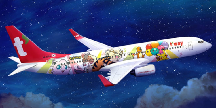 T'way Airlines hadirkan Pikachu Jet pertama di Korea dan resmi bergabung menjadi bagian anggota Pokemon Air Adventures