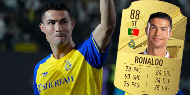 Rating keseluruhan Ronaldo sekarang 88, dua lebih rendah dari 90 ketika FIFA 23 pertama kali dirilis pada bulan September.
