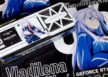 Seorang VGA enthusiast memodifikasi RTX 4090 miliknya dengan tema anime 86 yang terlihat seperti produk hasil kolaborasi resmi