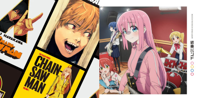 Penjualan fisik minggu pertama untuk DVD dan Blu-Ray Chainsaw Man kalah telah hingga 9x lipat dari Bocchi The Rock 9