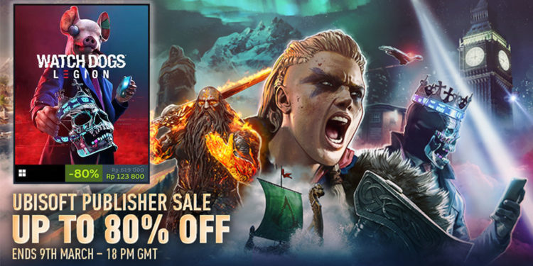 Ubisoft Publisher Sale telah resmi diselenggarakan di Steam dengan diskon menarik dan akan berakhir pada 10 Maret waktu Indonesia.