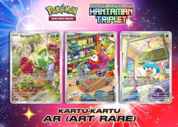 Enhanced Booster Pack untuk seri Pokémon Hantaman Triplet kini tersedia di berbagai retailer Indonesia