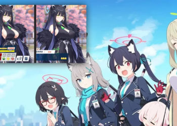 Dua karakter Blue Archive telah disensor dalam versi China dari game ini untuk menunjukkan lebih sedikit belahan dada.