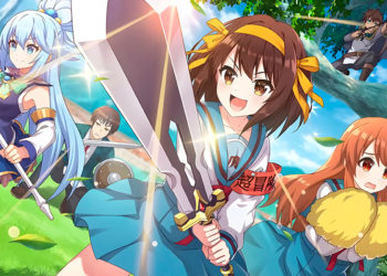KonoSuba Fantastic Days akan segera membawa kolaborasi dengan seri The Melancholy of Haruhi Suzumiya mulai akhir Juli