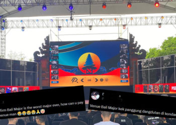 Acara utama dari Bali Major akhirnya sudah resmi dimulai dan mendapat kritik dari netizen karena venue yang dianggap kurang mewah. | Credit Photo: @zakucj