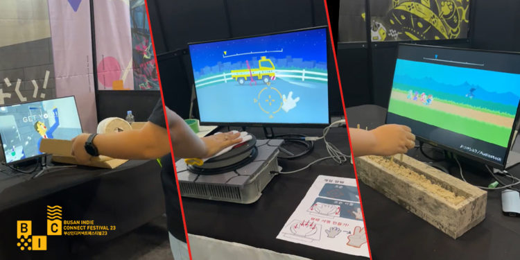 Kami sudah mengunjungi booth Takahiro Miyazawa untuk menjajal serangkaian game uniknya di Busan Indie Connect 2023