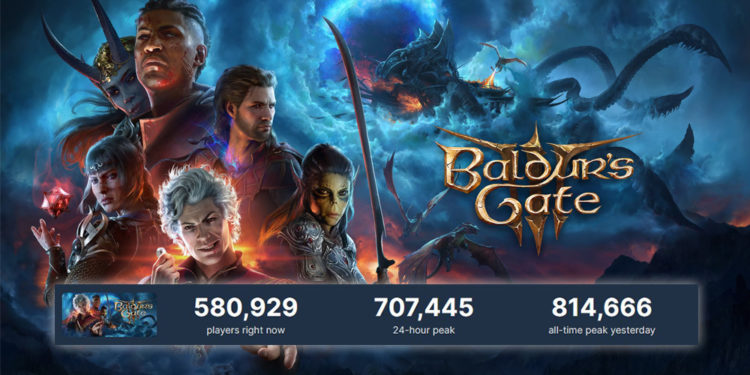 Baldur’s Gate 3 Sukses Besar dengan 814 Ribu Pemain Online Bersamaan