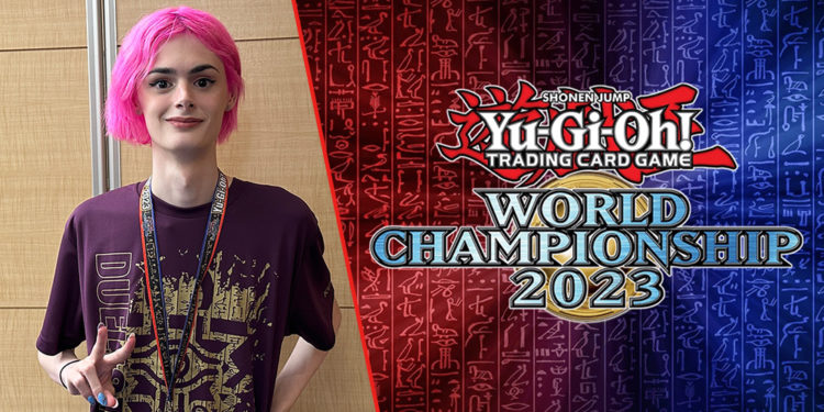 Kami sekarang berada di Yu-Gi-Oh! World Championship 2023 (WCS2023) dan mendapatkan kesempatan wawancara dengan Jessica Robinson.